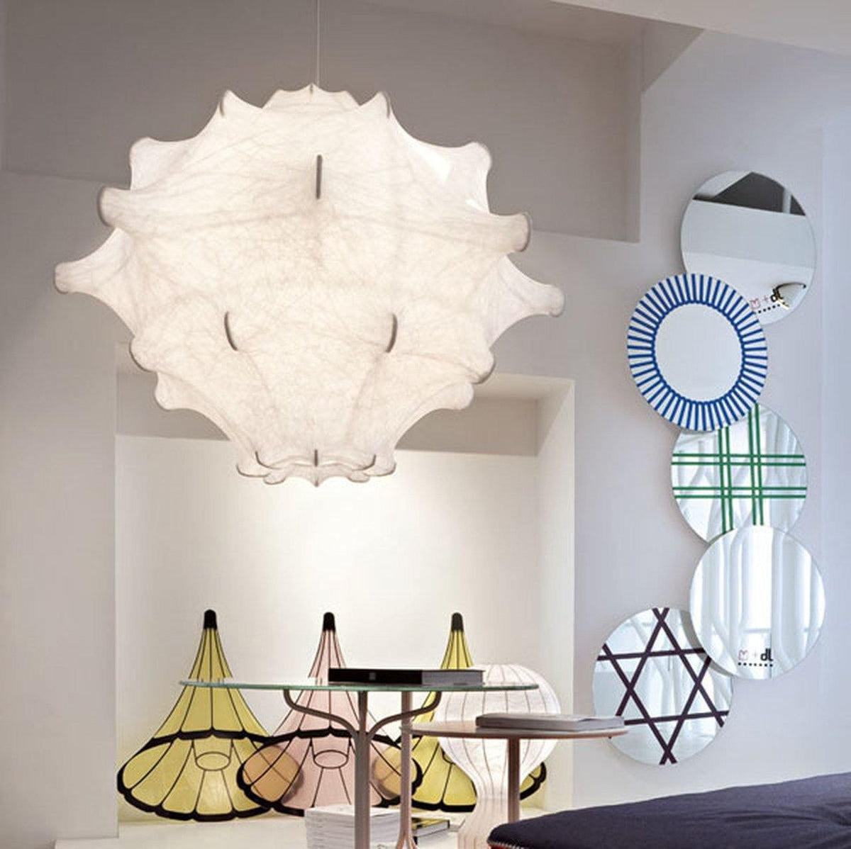 Soti moderne hanglamp van zijde