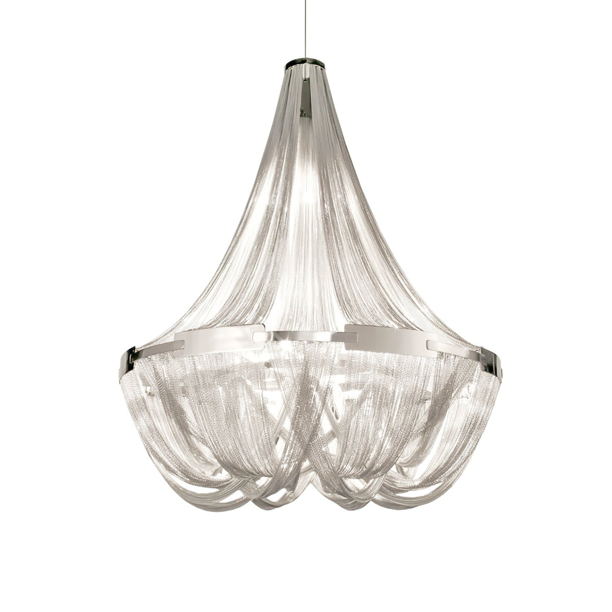 Zylen kroonluchter met aluminium ketting