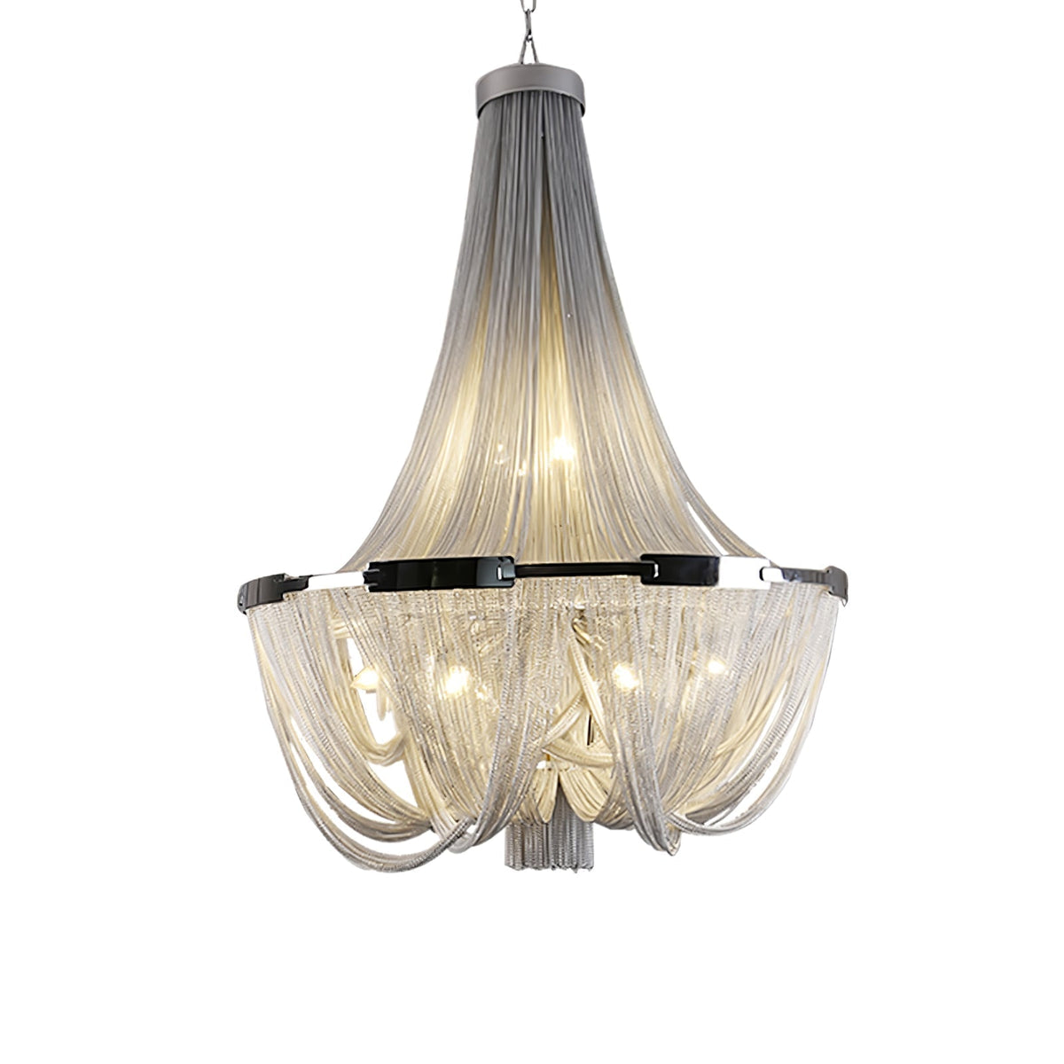 Zylen kroonluchter met aluminium ketting