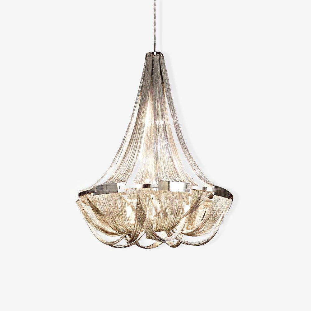 Zylen kroonluchter met aluminium ketting