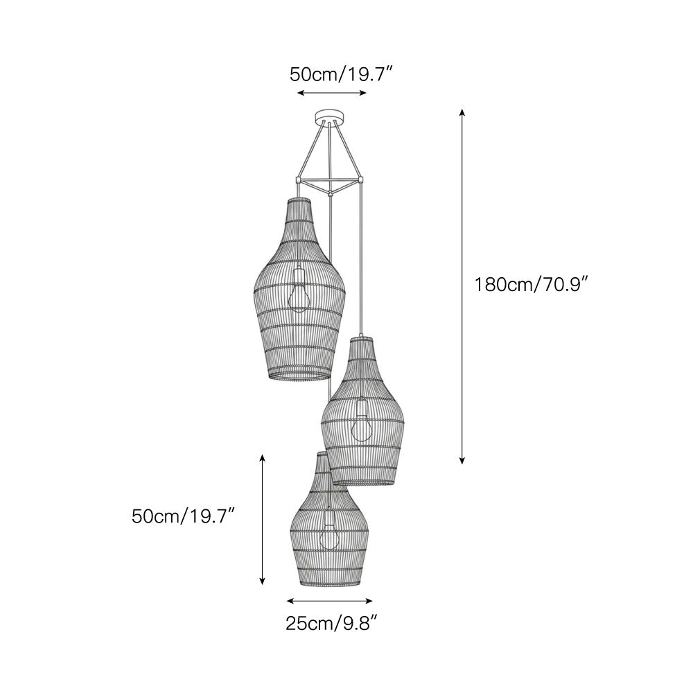 Canerielle rotan hanglamp