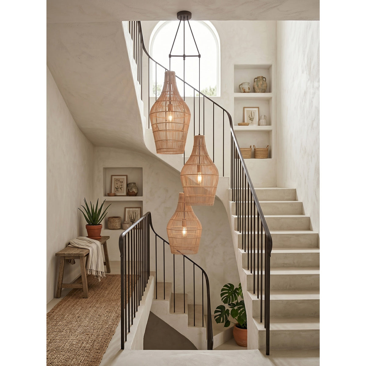 Canerielle rotan hanglamp