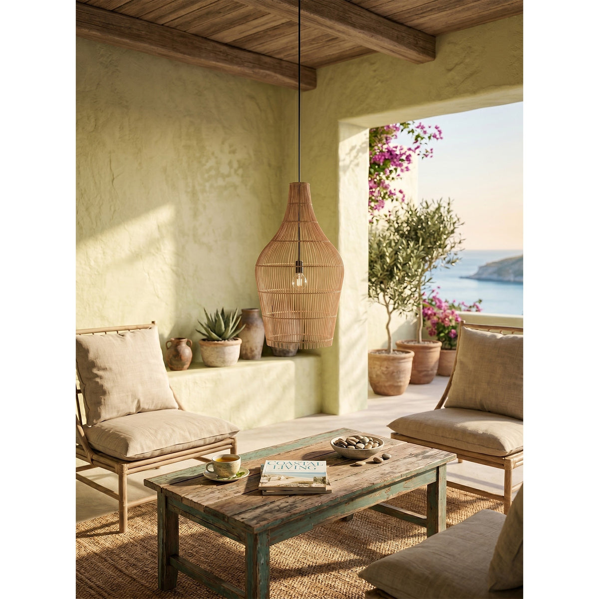 Canerielle rotan hanglamp