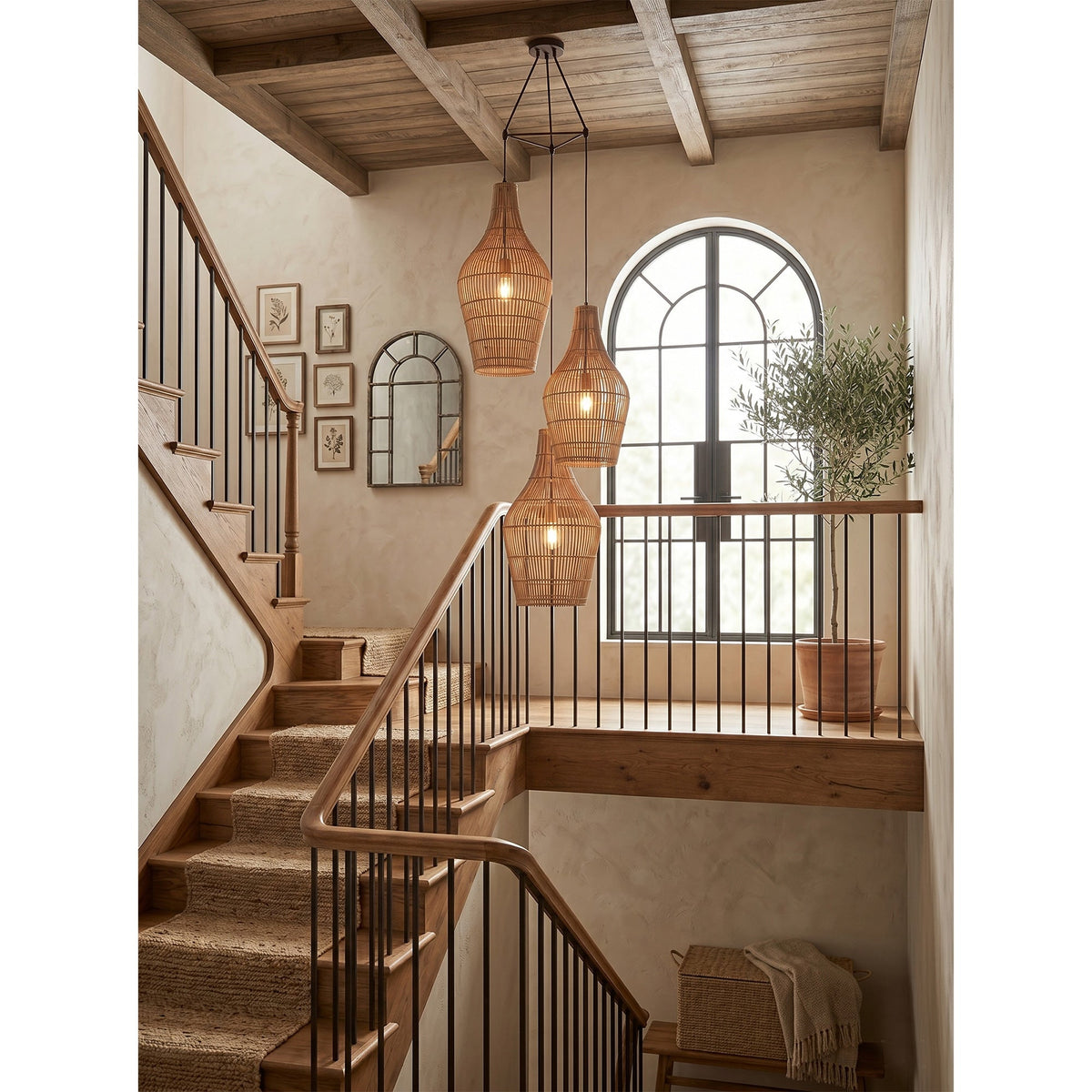Canerielle rotan hanglamp