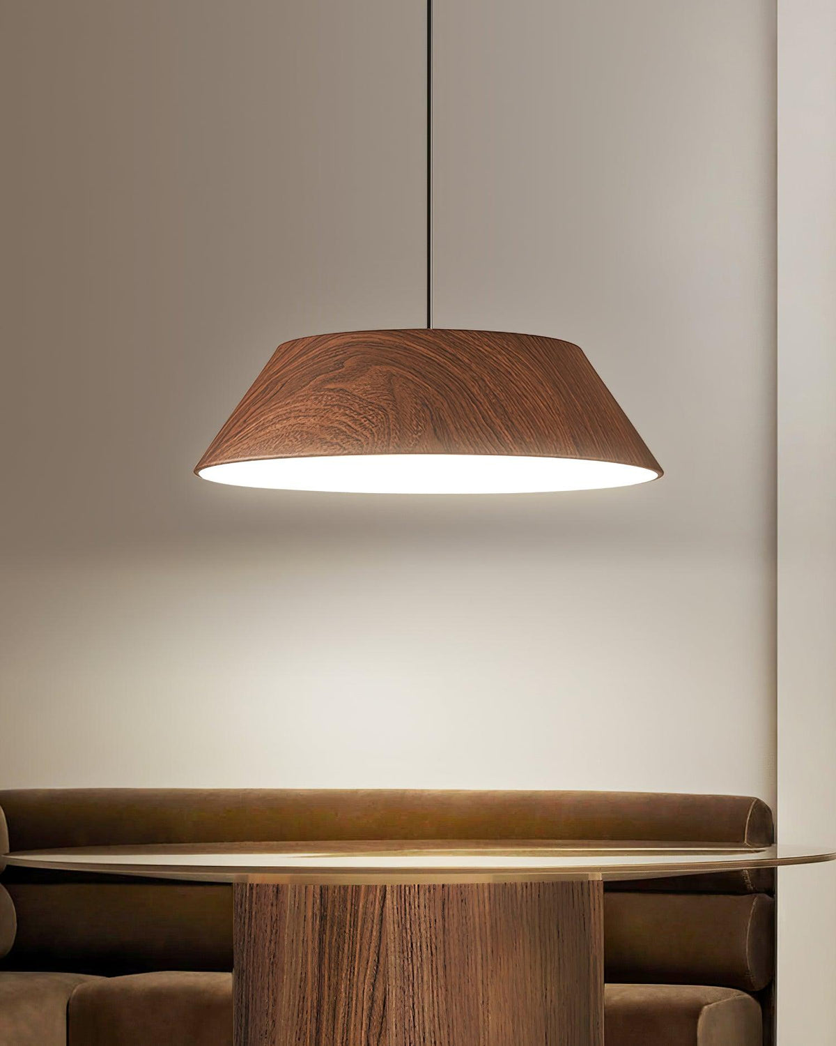 Novain hanglamp met houtnerf