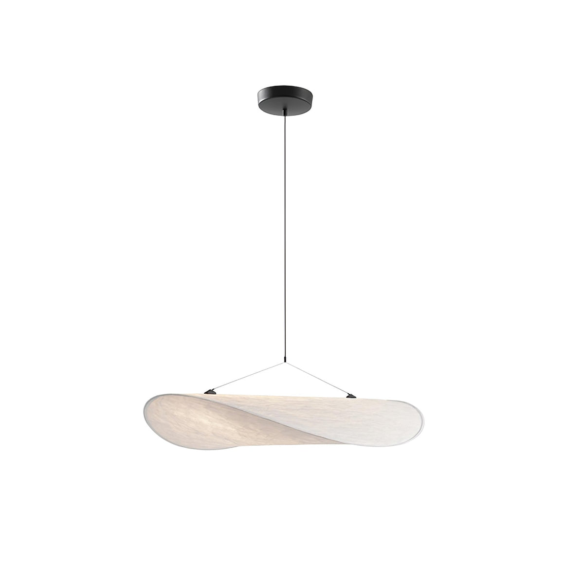 Larenol hanglamp van glas van papier en glasvezel