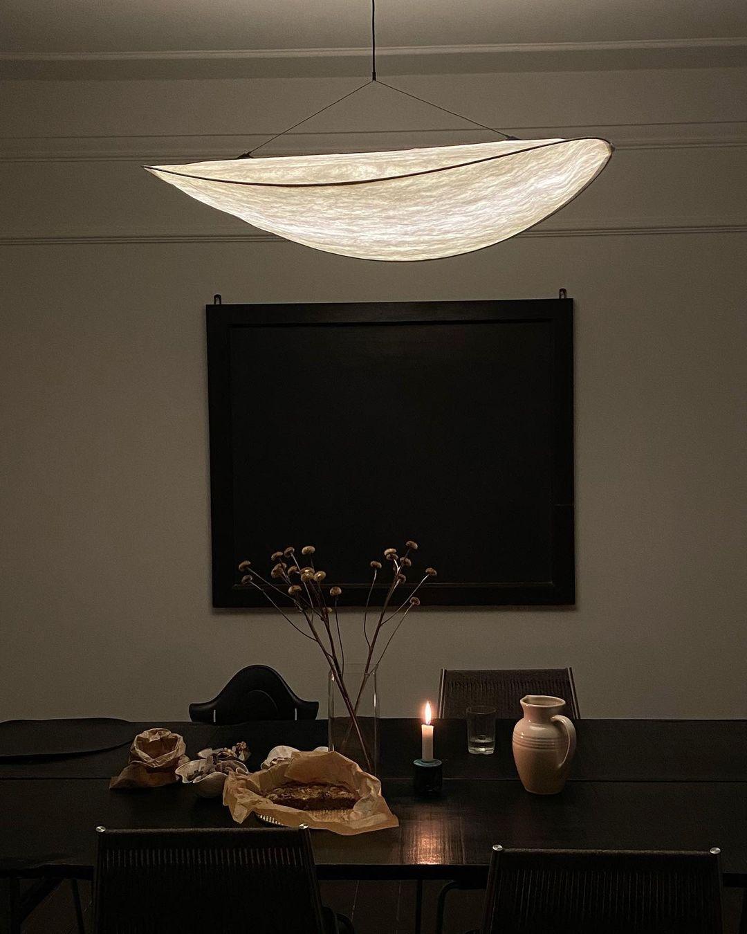 Luminette minimalistisch hanglamp van zijde