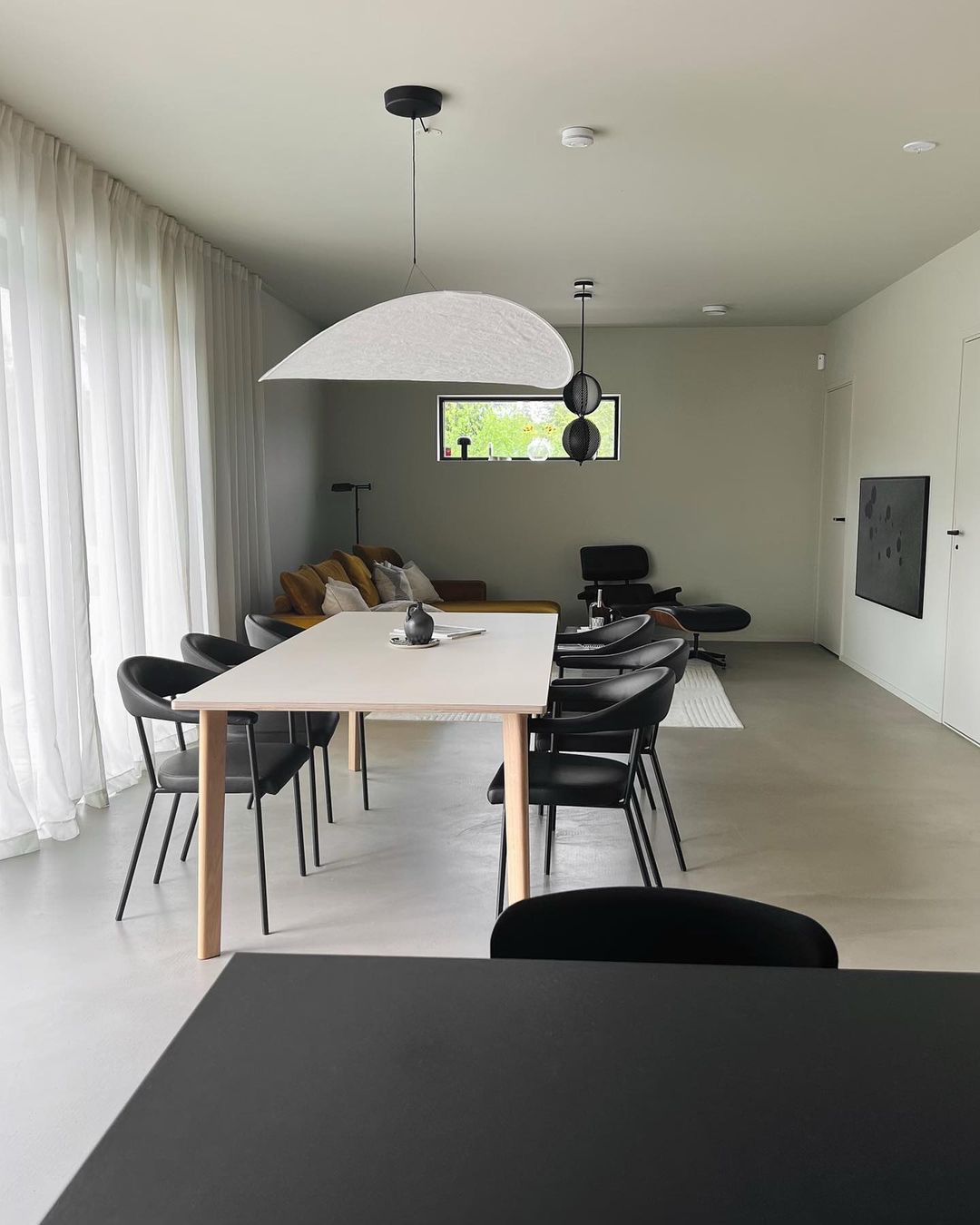 Larenol hanglamp van glas van papier en glasvezel