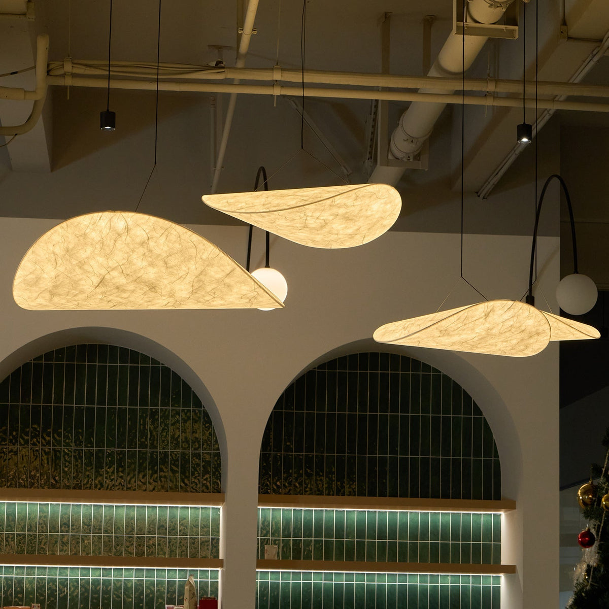 Luminette minimalistisch hanglamp van zijde