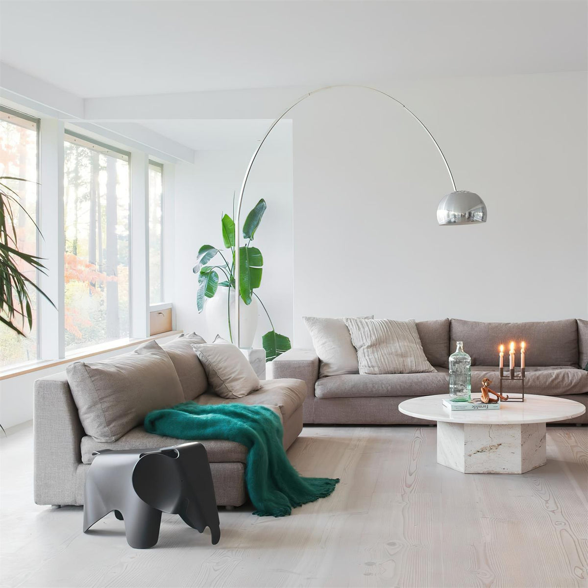 Parabola vloerlamp