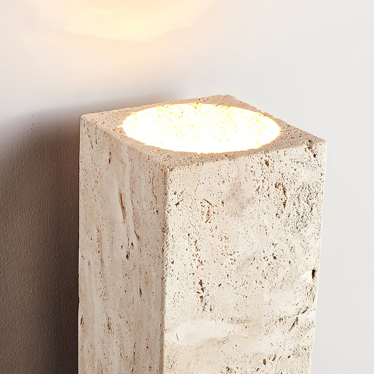Elsoran travertin Block wandlamp
