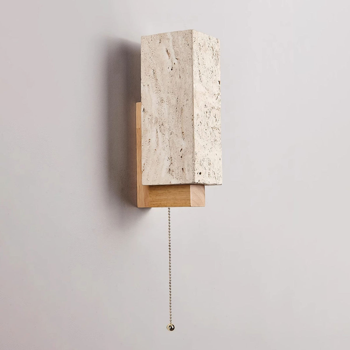 Elsoran travertin Block wandlamp