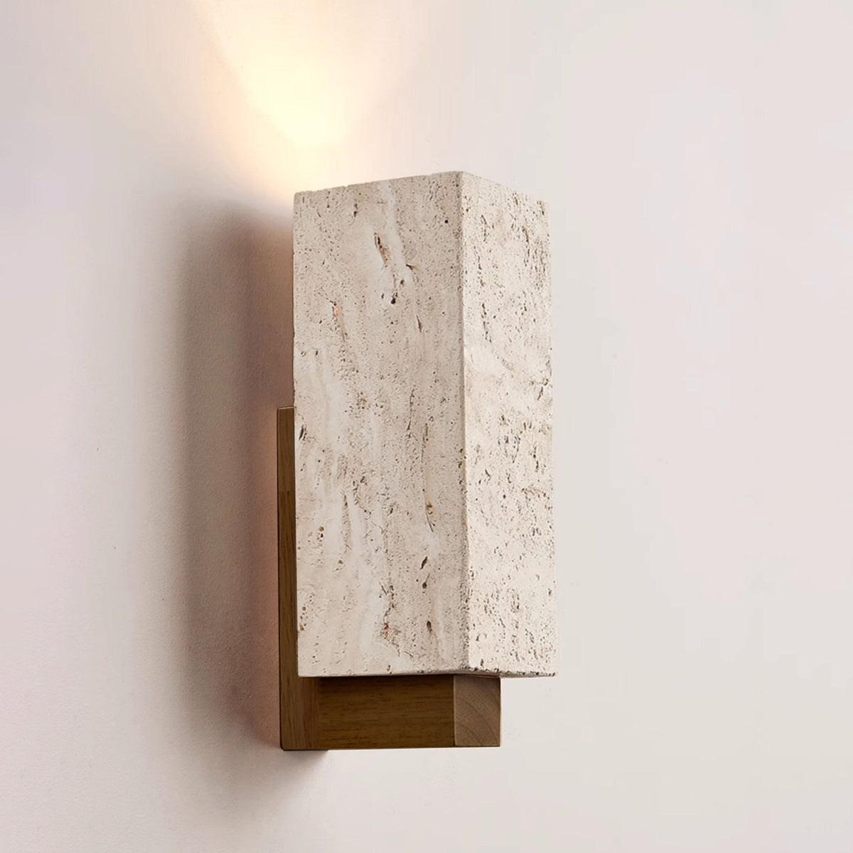 Elsoran travertin Block wandlamp
