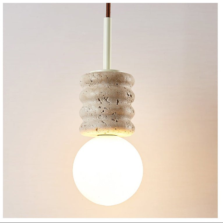 Nererira hanglamp van geel steen