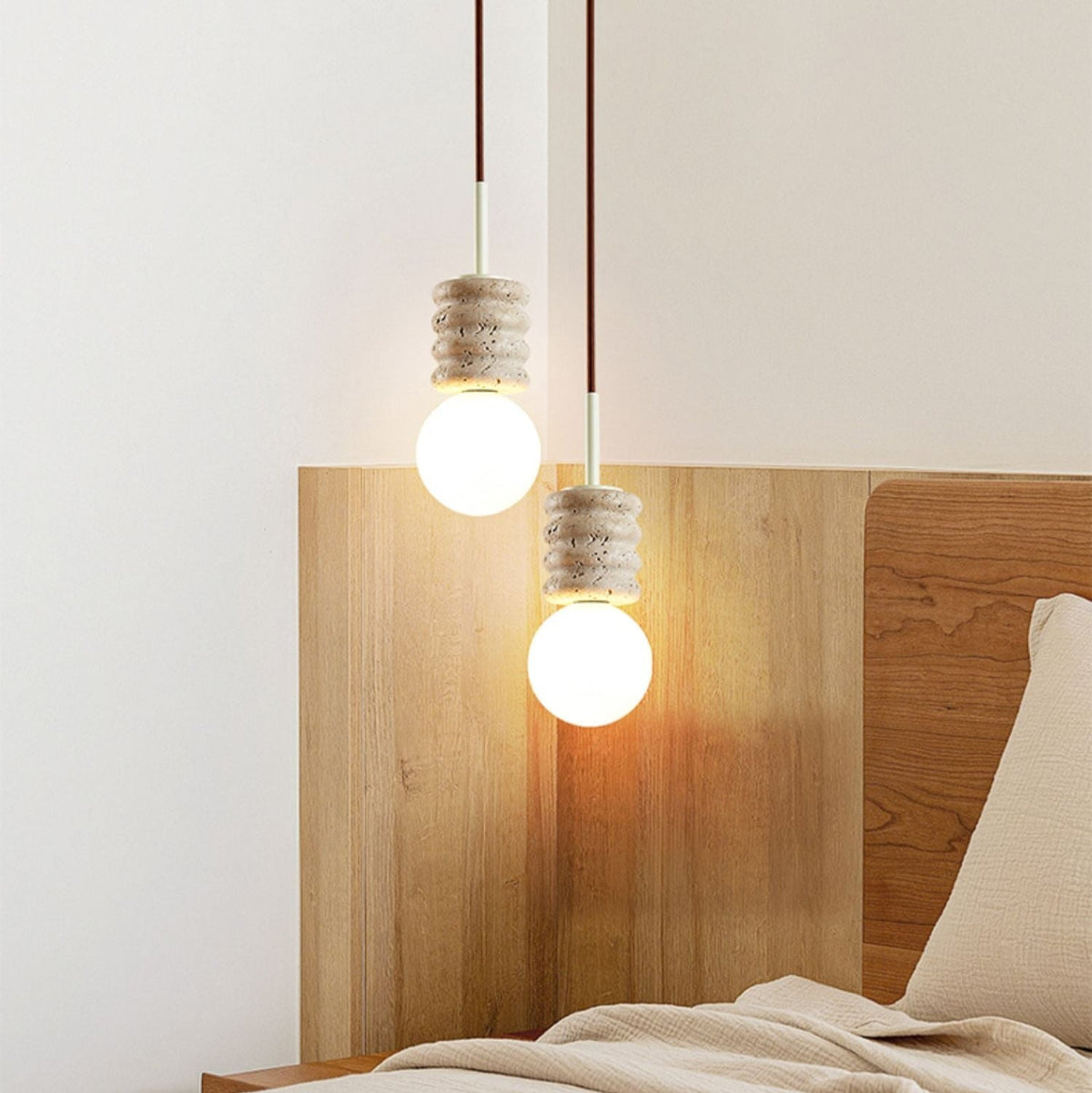 Nererira hanglamp van geel steen