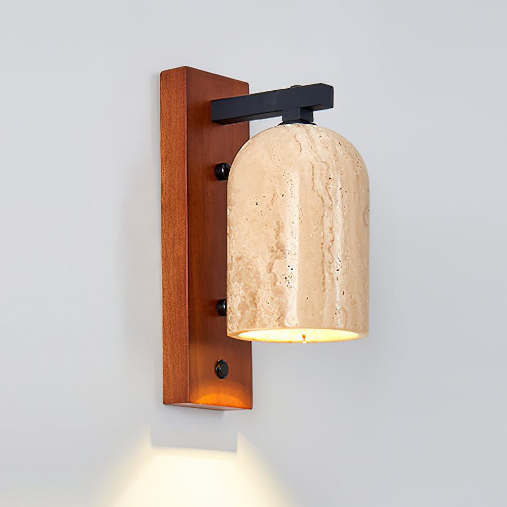 Cole wandlamp travertin
