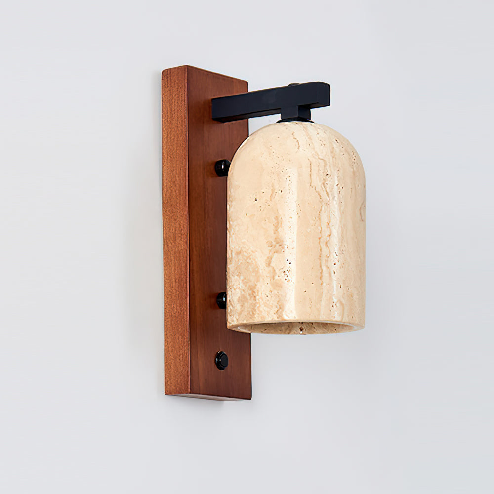 Cole wandlamp travertin