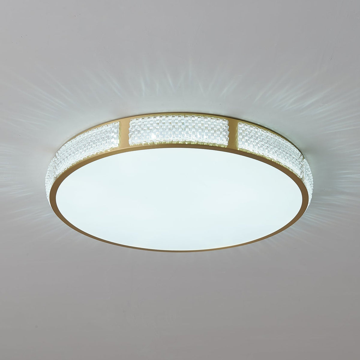 Oriuina plafondlamp messing acryl modern