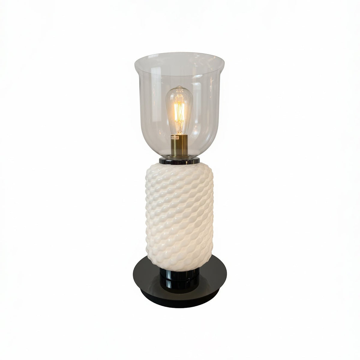 Zephiron Textured Layered glas tafellamp
