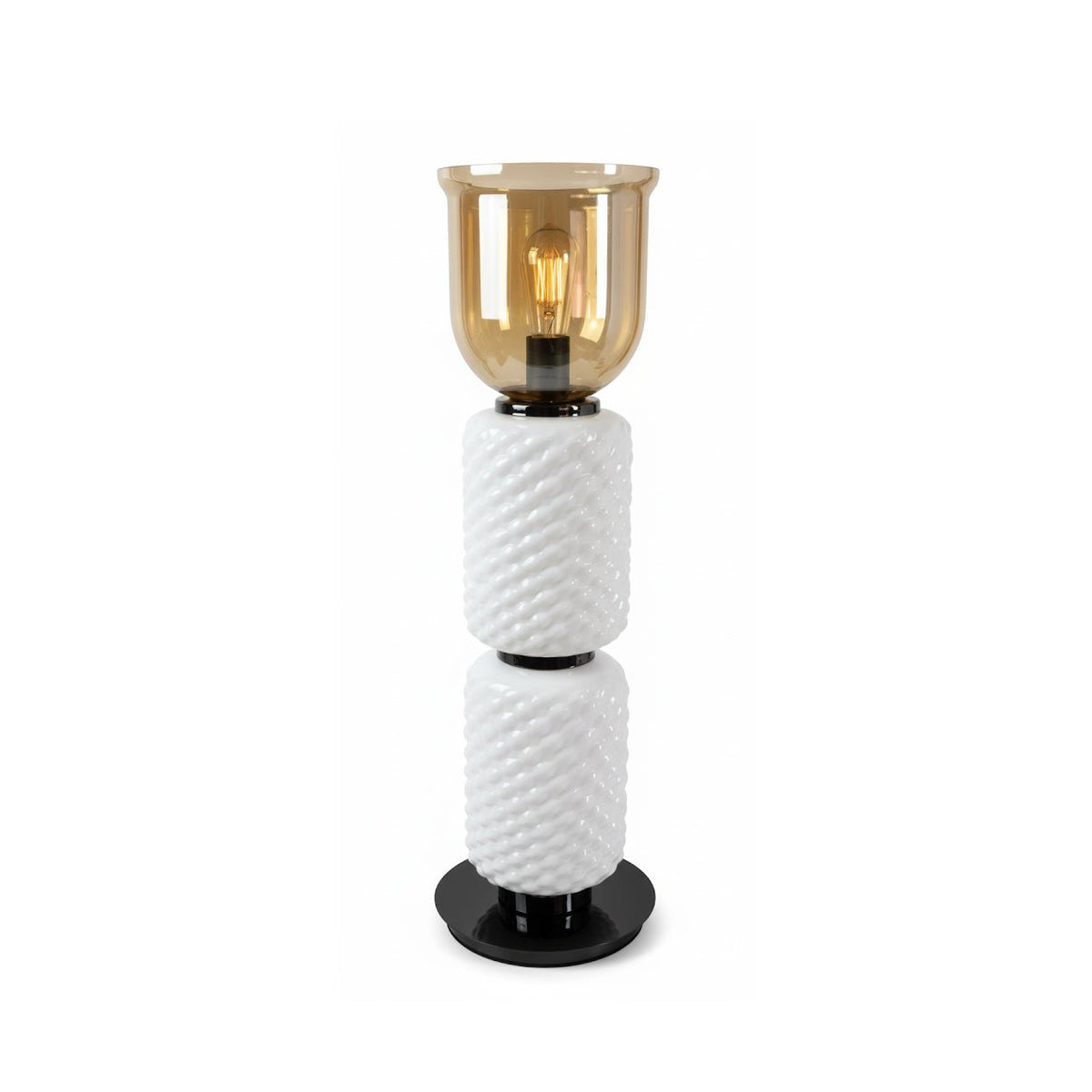 Zephiron Textured Layered glas tafellamp