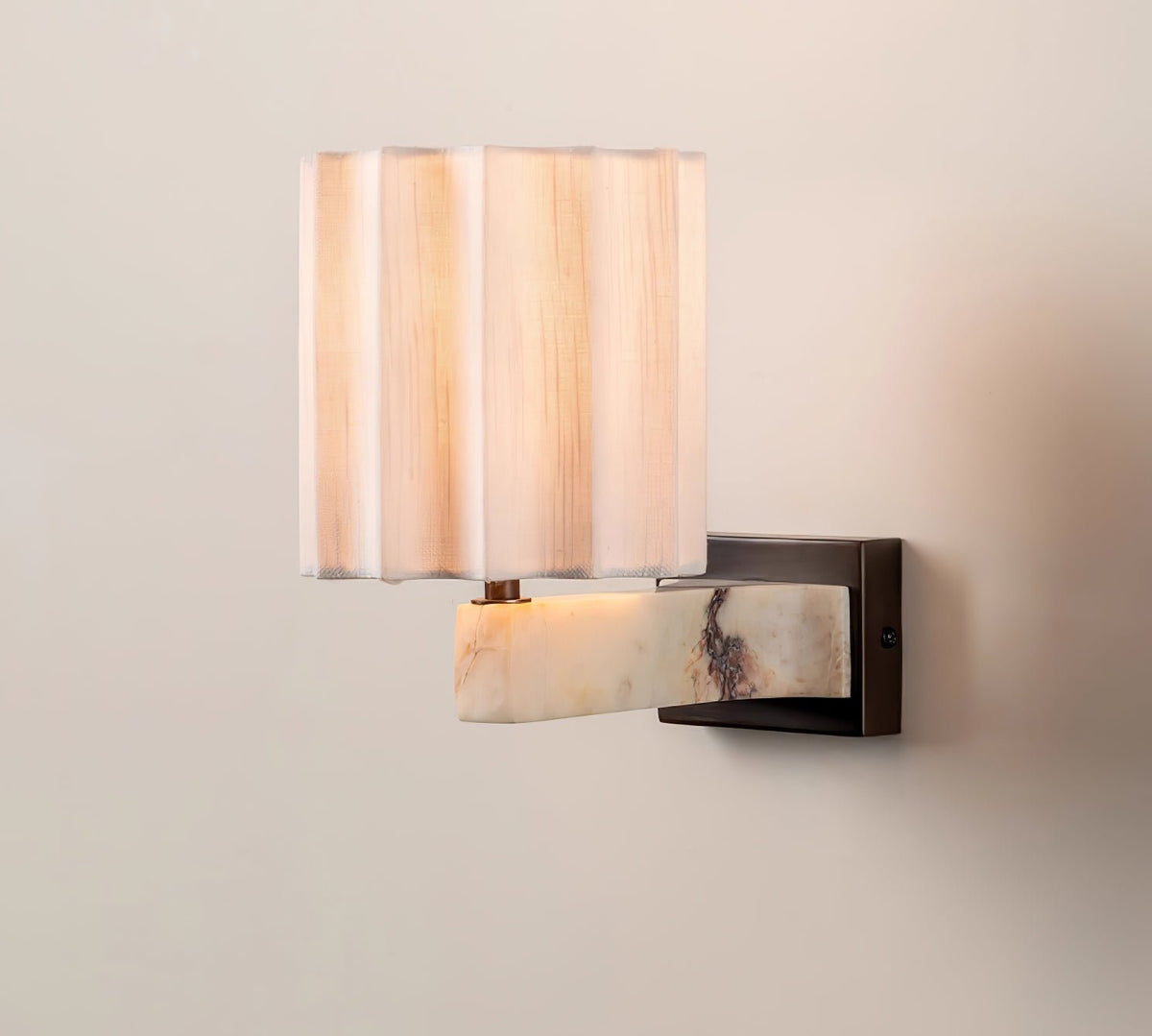 Thylor wandlamp met getextureerde kap