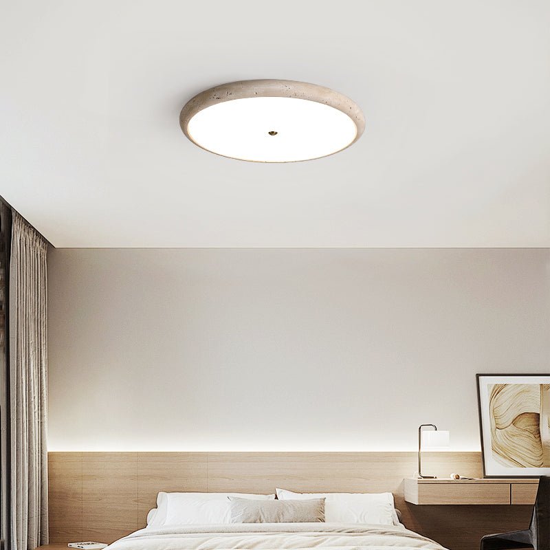 Taveria travertin Halo plafondlamp
