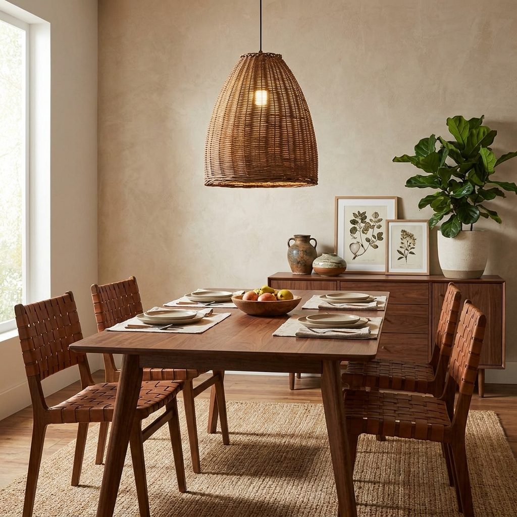 Jarrowcombe Geweven rotan hanglamp