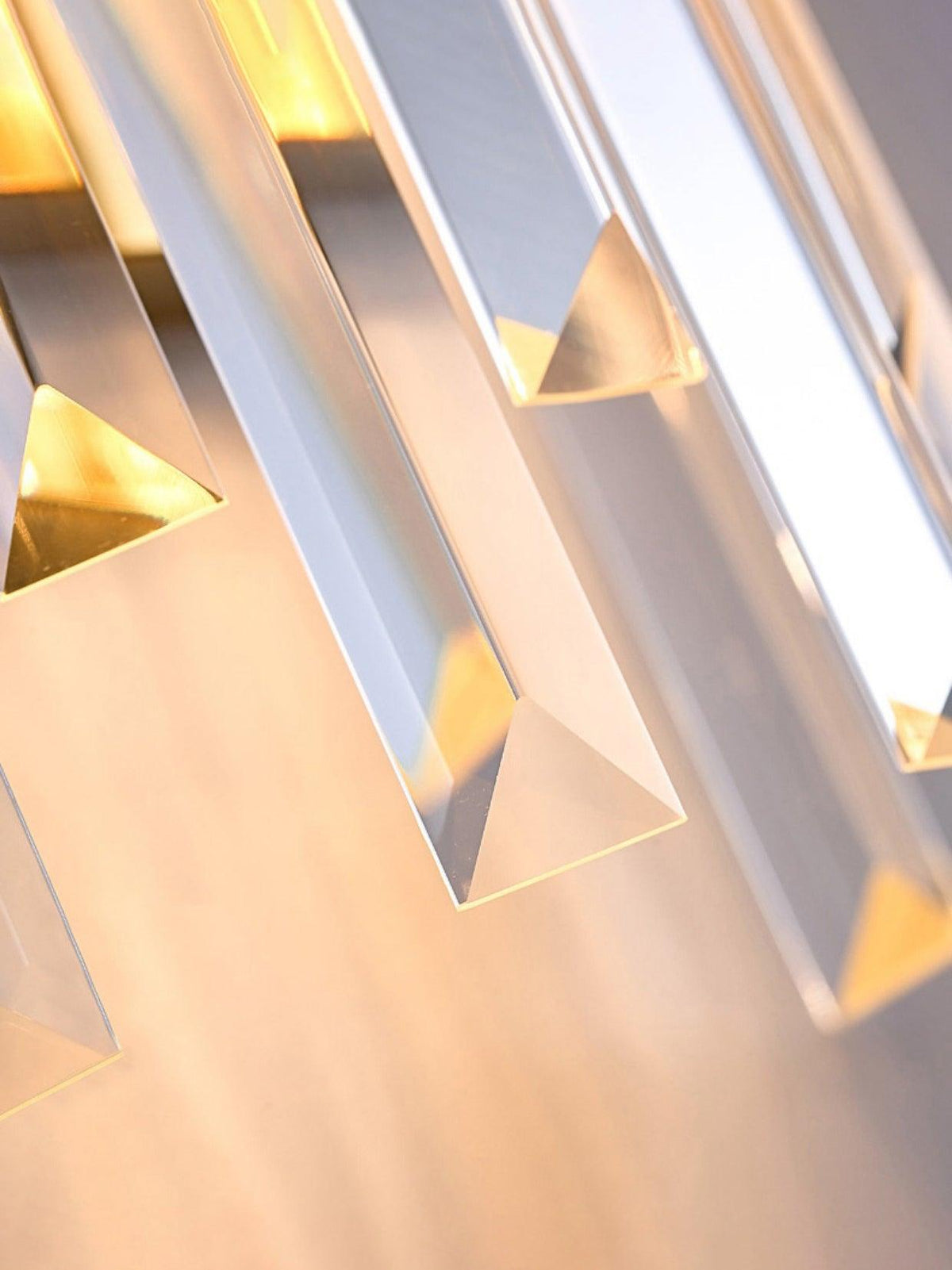 Elyoaria wandlamp met drie lagen kristal in Nordic-art stijl