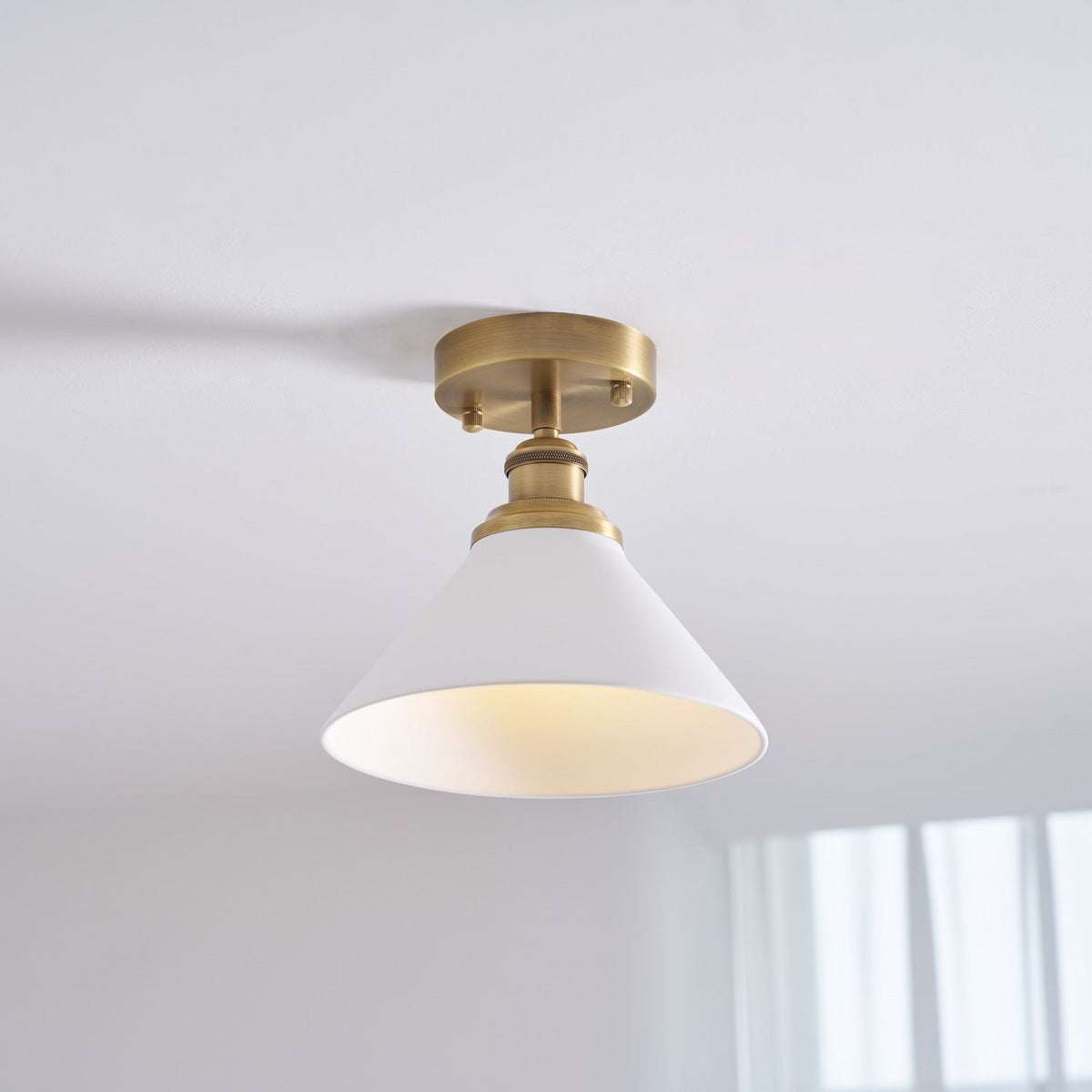 Aureleon messing minimalistisch plafondlamp
