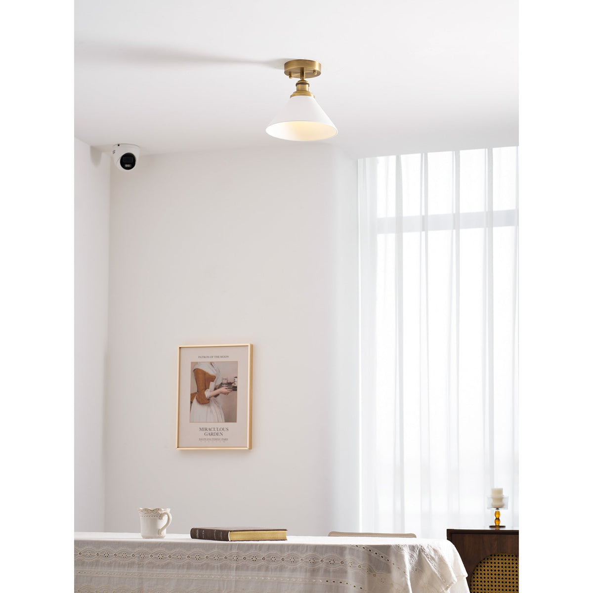 Aureleon messing minimalistisch plafondlamp