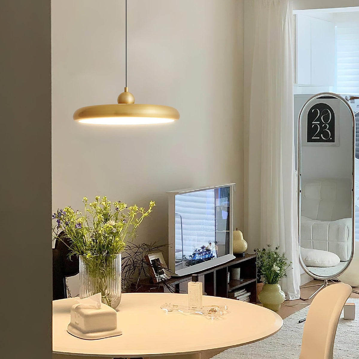 Wynric glamoureus hanglamp messing