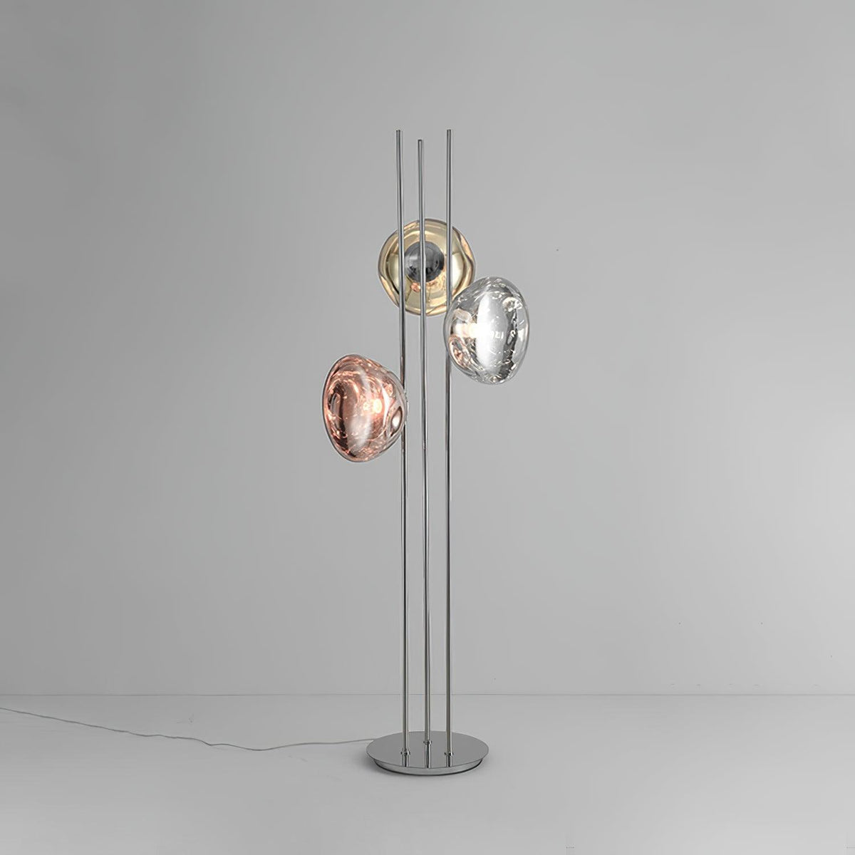 Gevara moderne vloerlamp in chroom