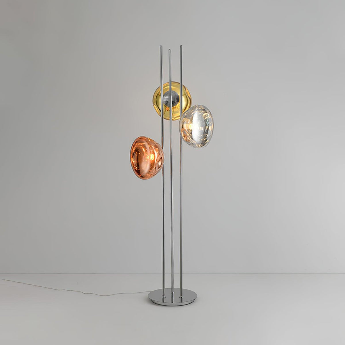 Gevara moderne vloerlamp in chroom