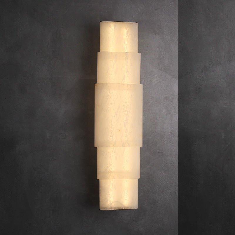 Dornette gelaagde albasten wandlamp