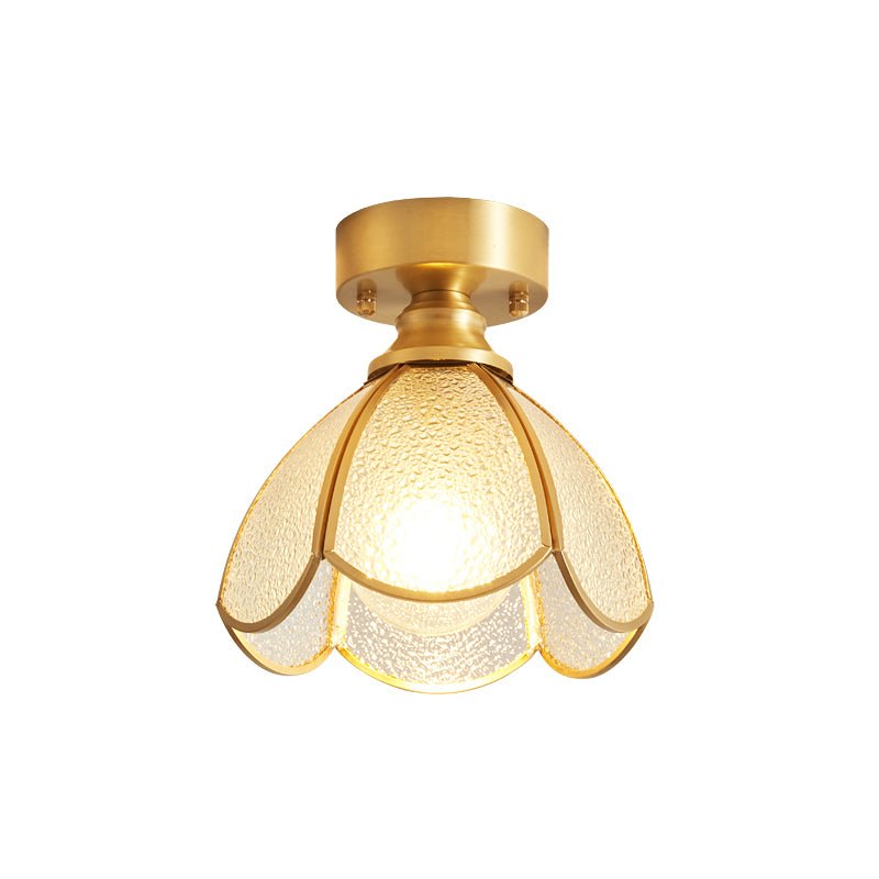 Revely plafondlamp Vintage Floral Stainedglass
