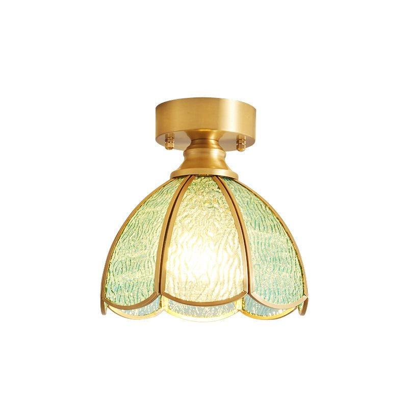 Revely plafondlamp Vintage Floral Stainedglass