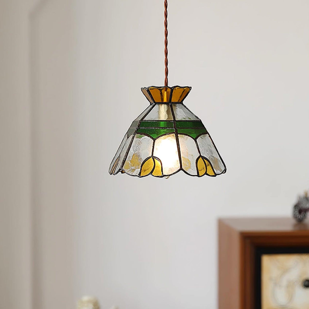 Coriva hanglamp met rookglas in mid-century stijl