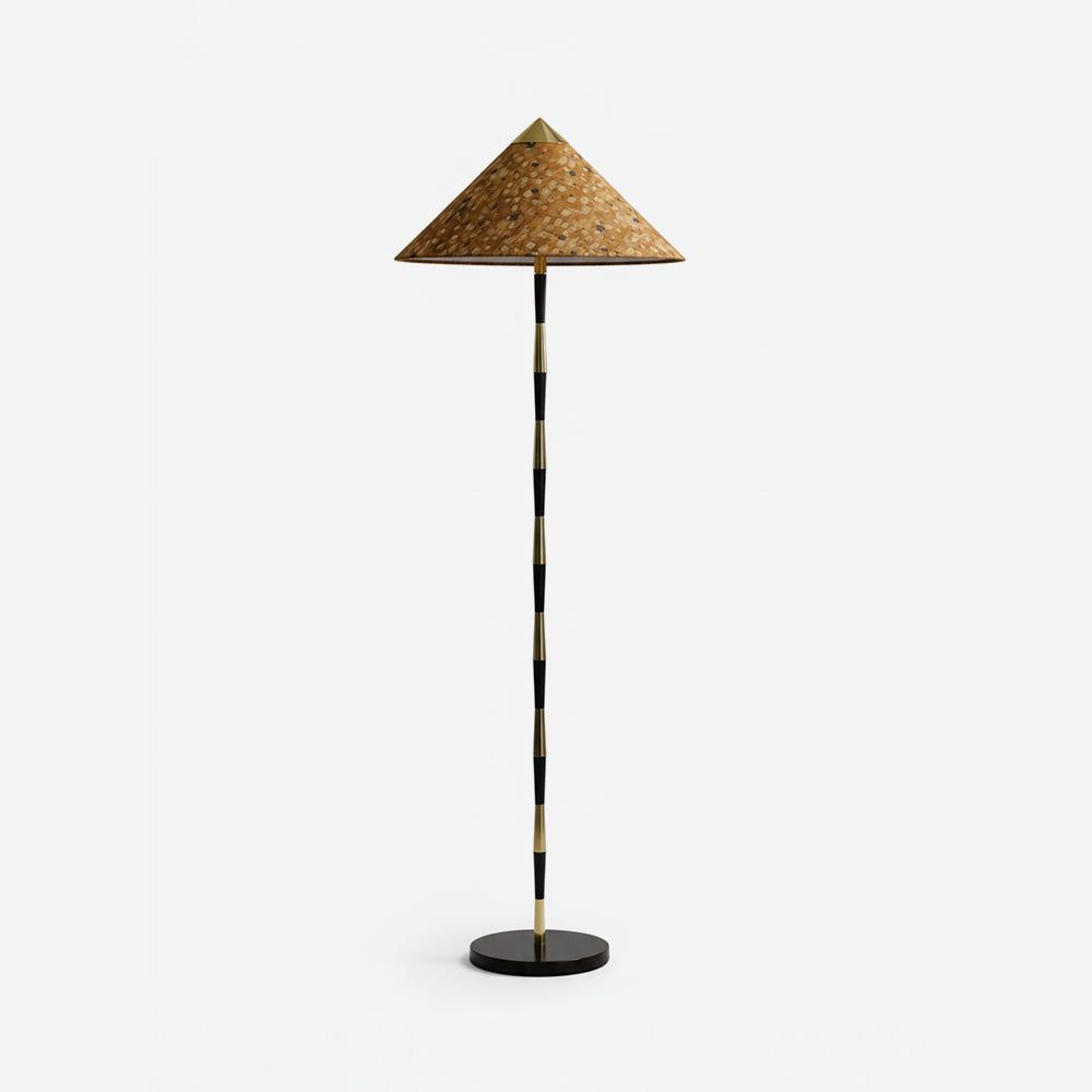 Burlwood vloerlamp