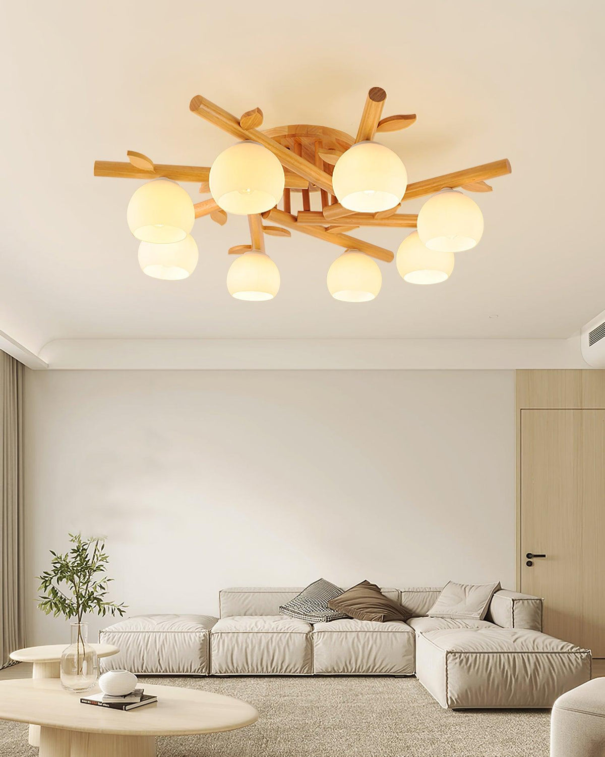 Willow hout minimalistisch plafondlamp