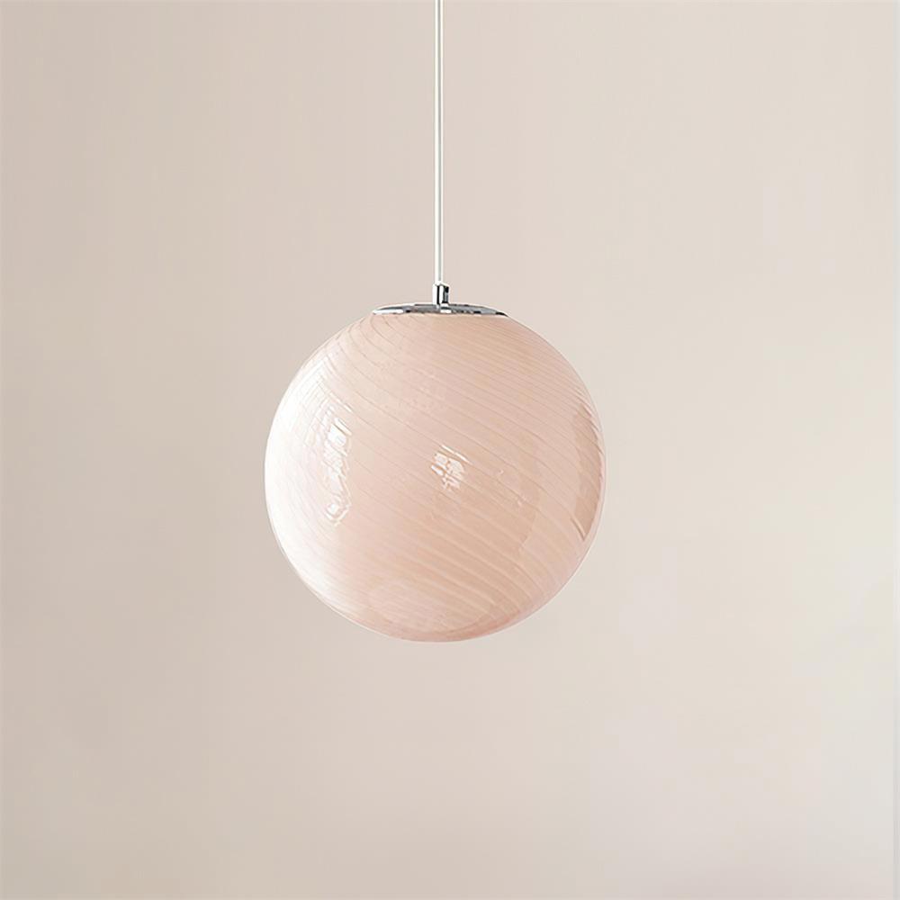 Dorvian Moderne hanglamp met blauwe glazen bol