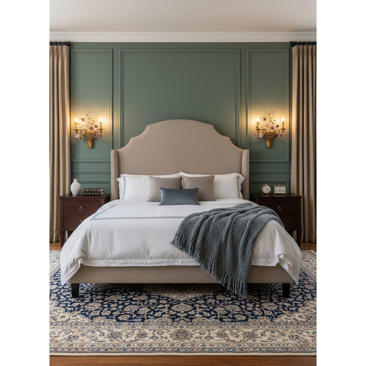 Violette wandlamp