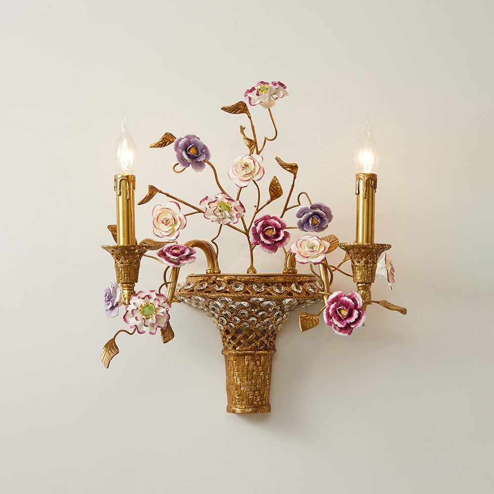 Violette wandlamp