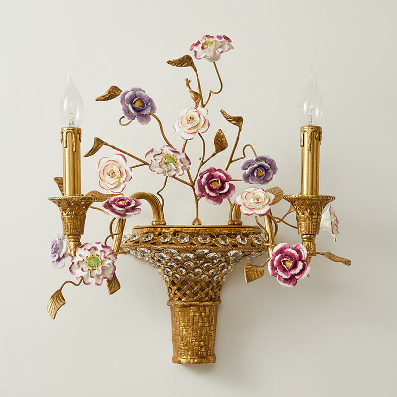 Violette wandlamp