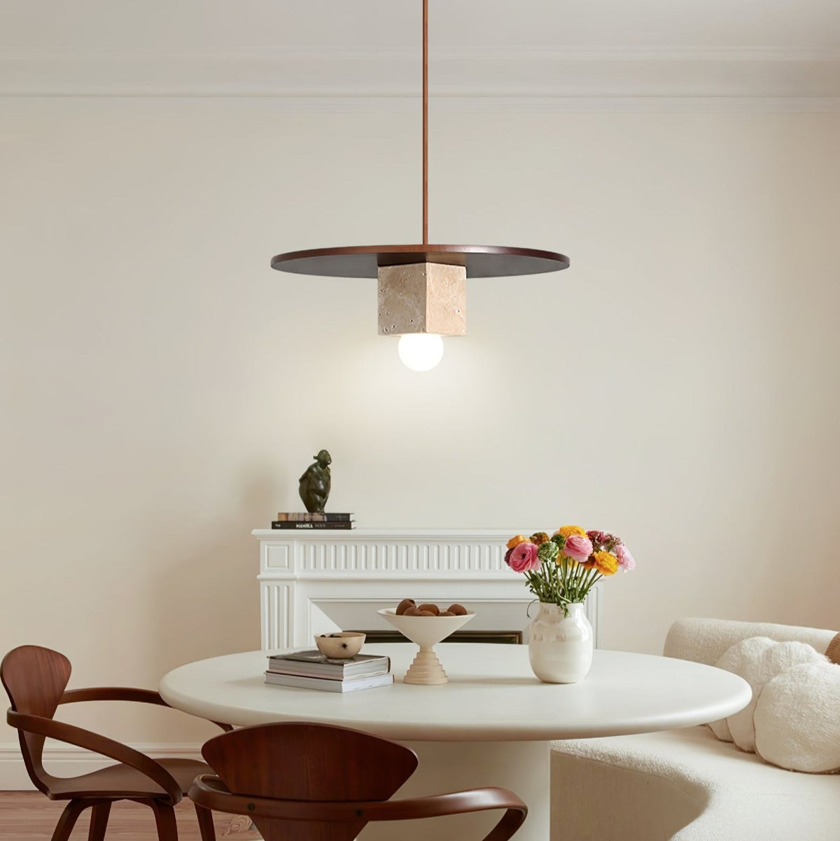 Sarix Geometrisch Travertin Hanglamp