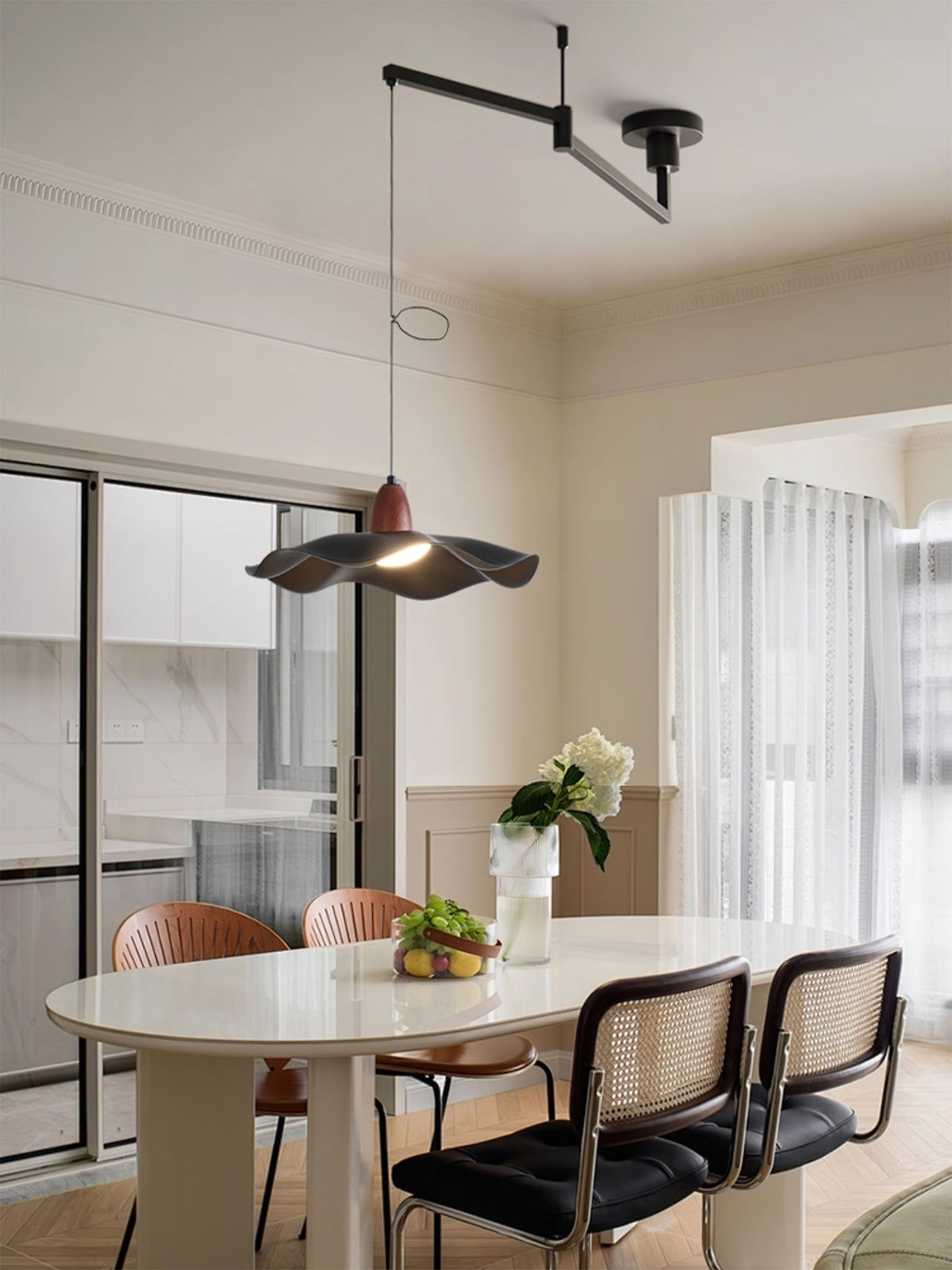 Rivireria hanglamp met schommelarm