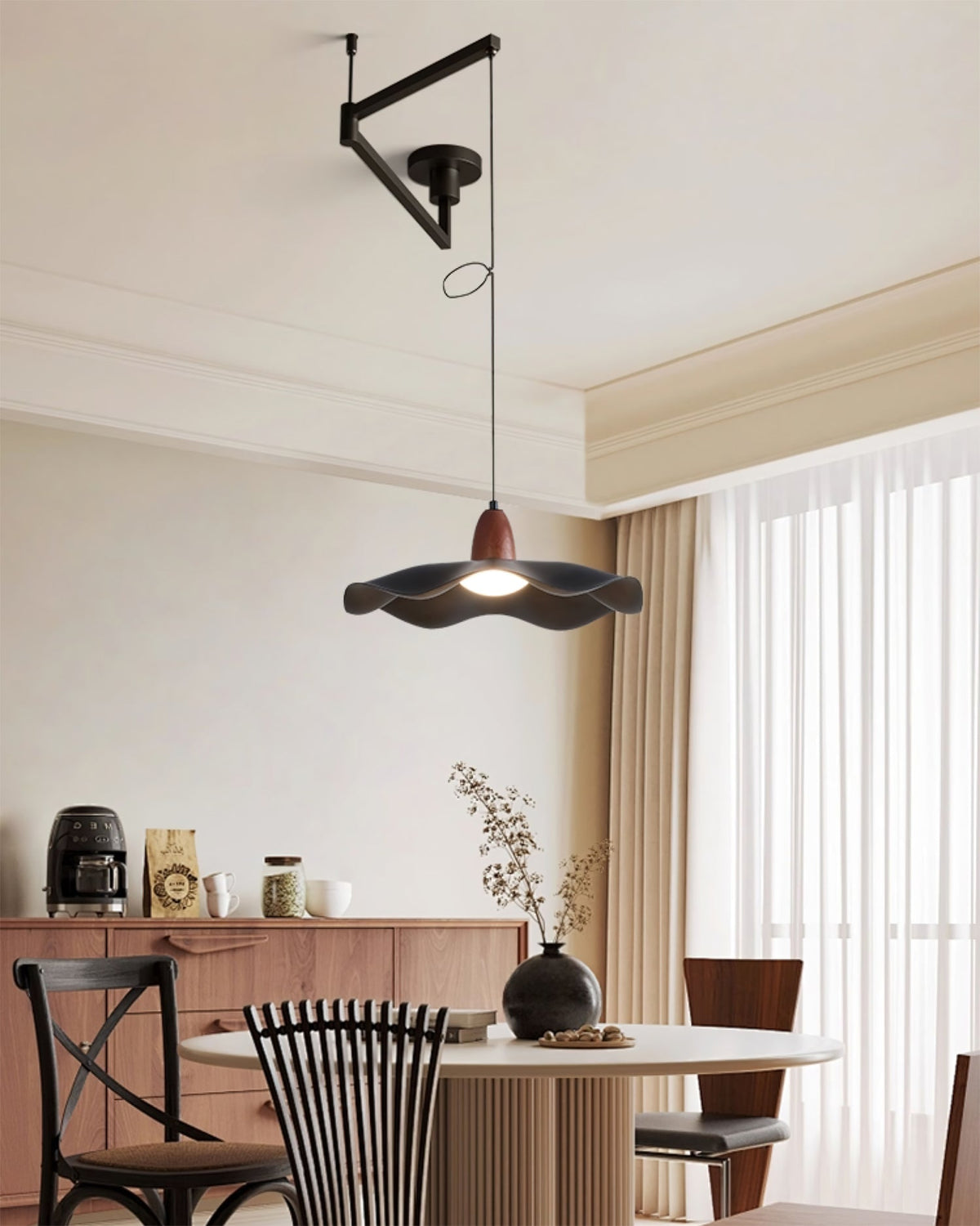 Rivireria hanglamp met schommelarm