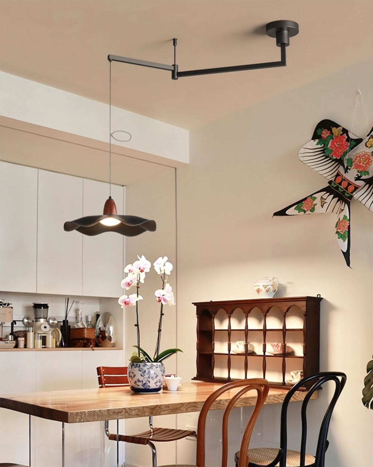 Rivireria hanglamp met schommelarm