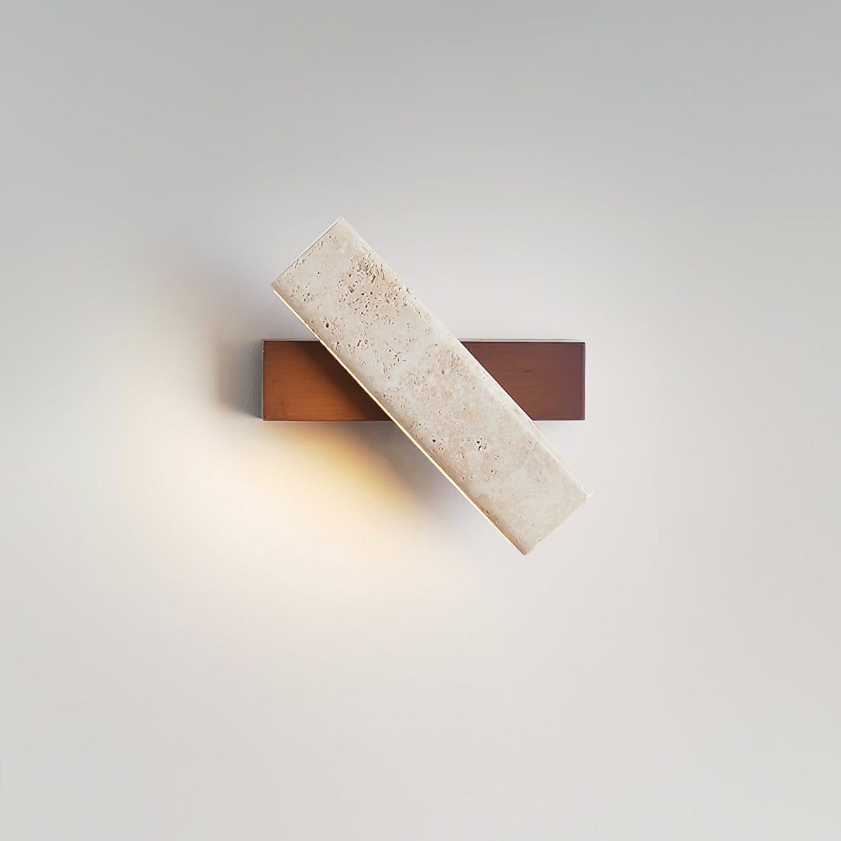 Novra travertin draaibare wandlamp