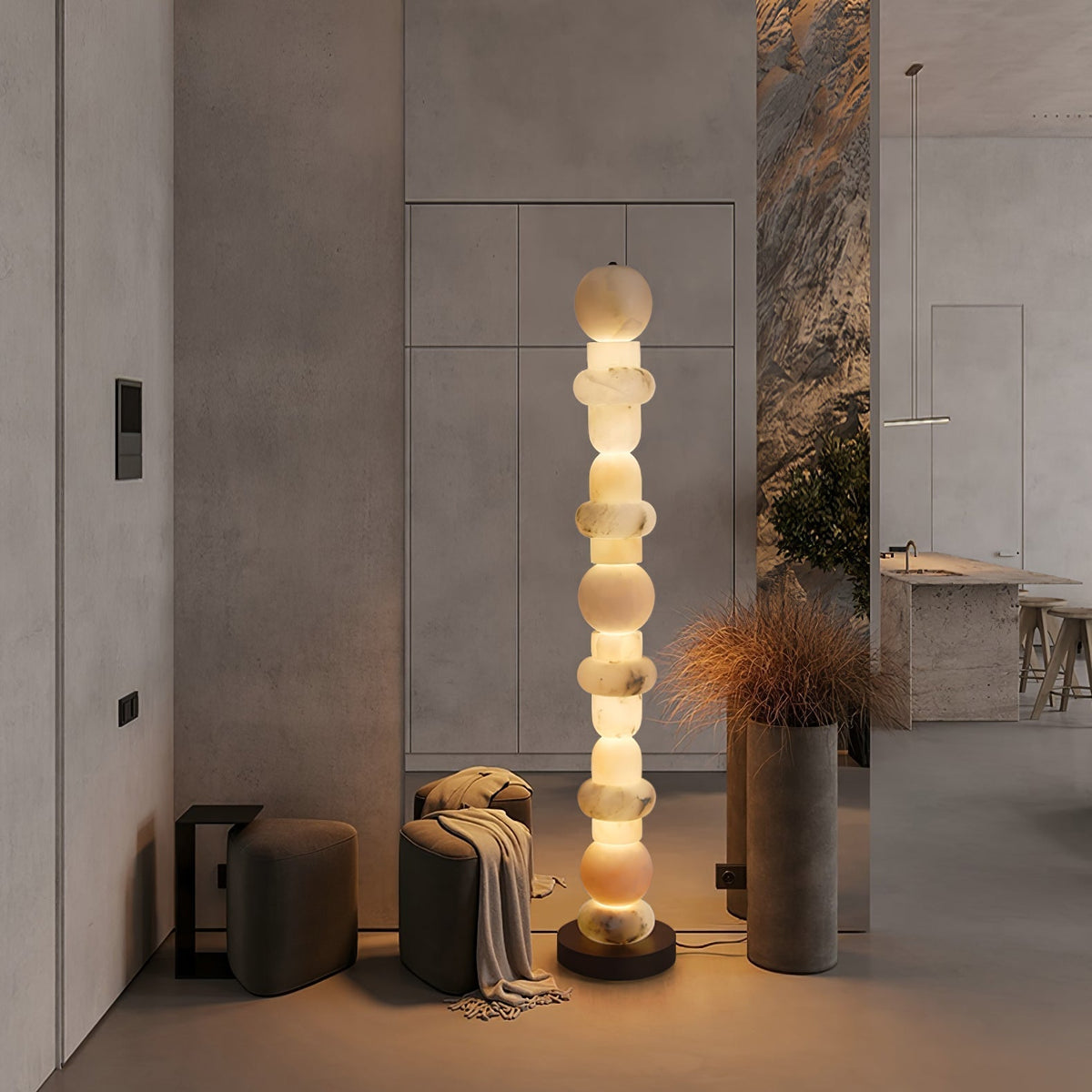 Nostix albasten vloerlamp