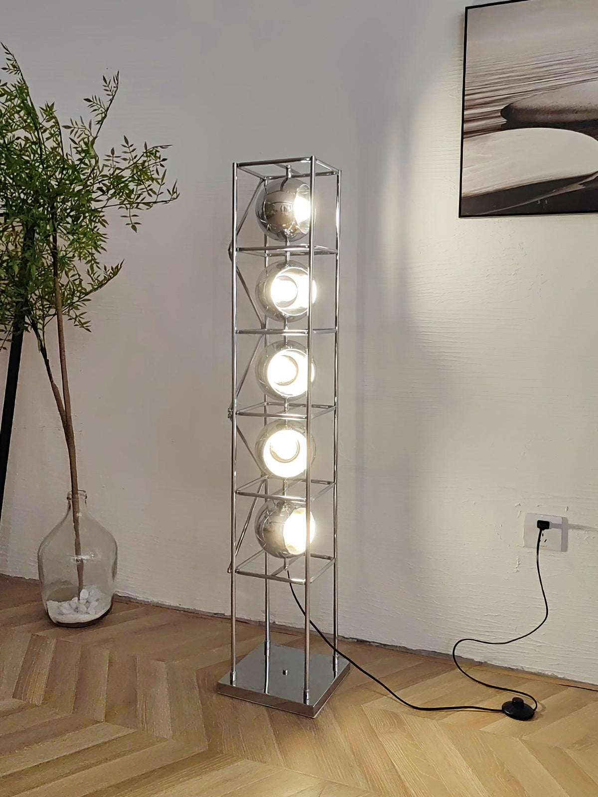 Halvor industriële vloerlamp